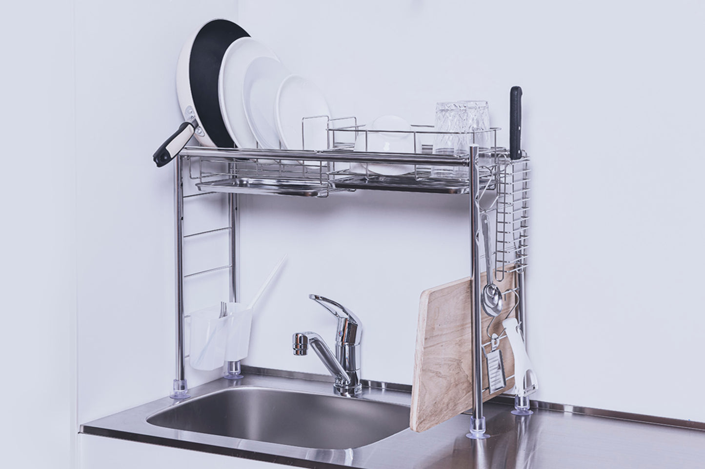 シンク上水切りラック スリムタイプ ステンレス仕様