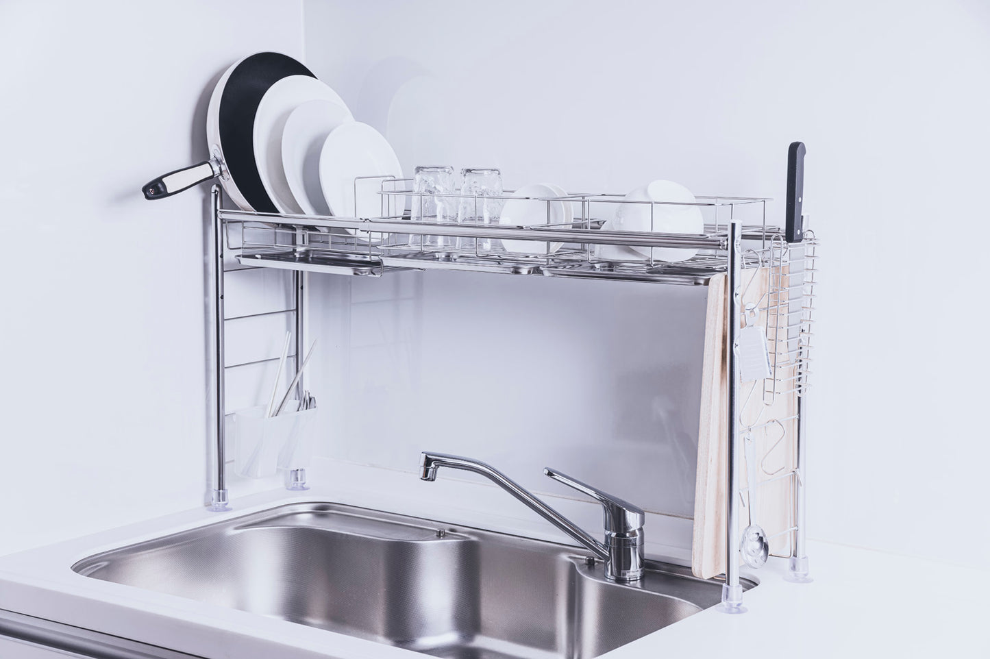 シンク上水切りラック スリムタイプ ステンレス仕様