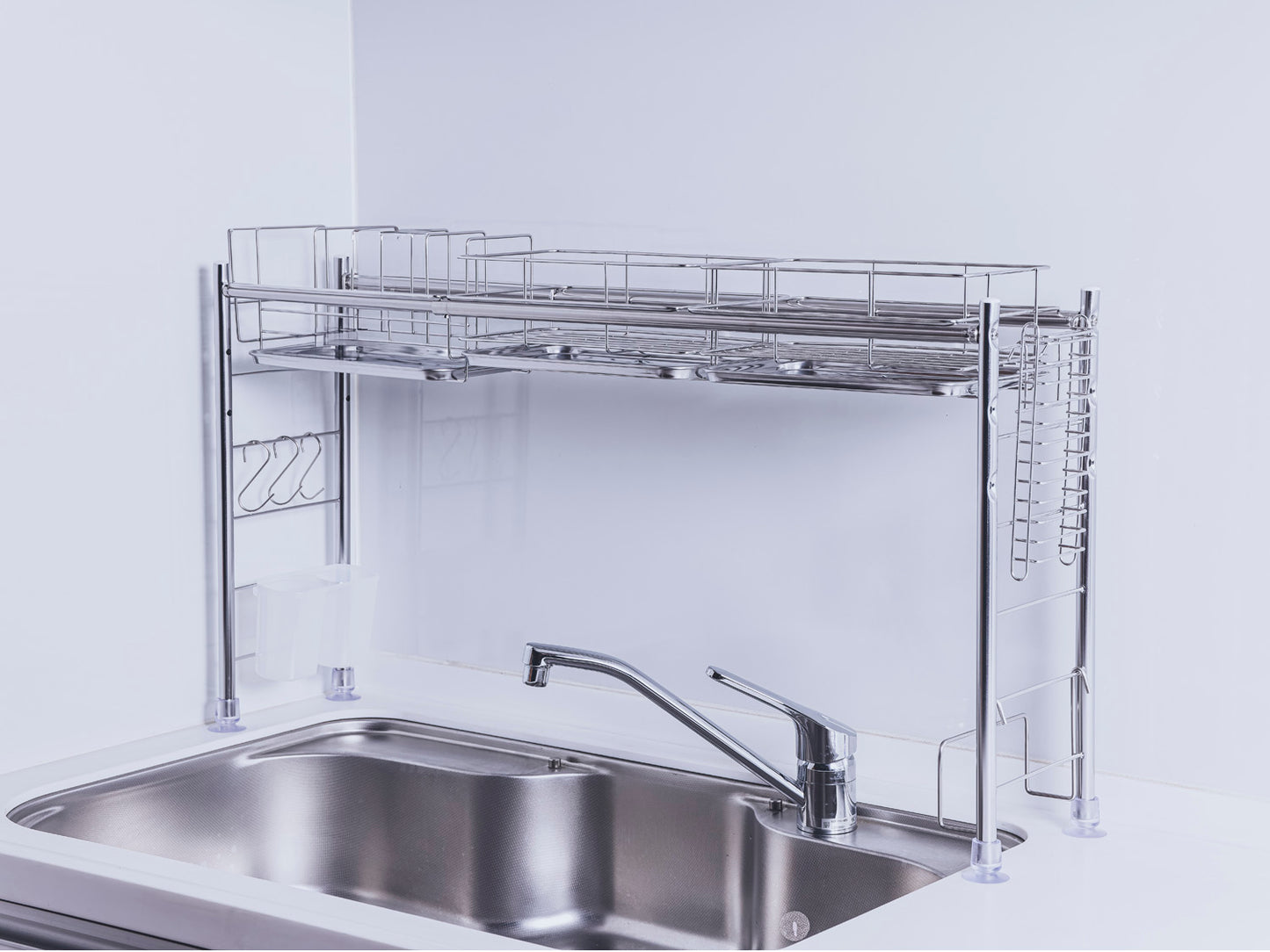 シンク上水切りラック スリムタイプ ステンレス仕様