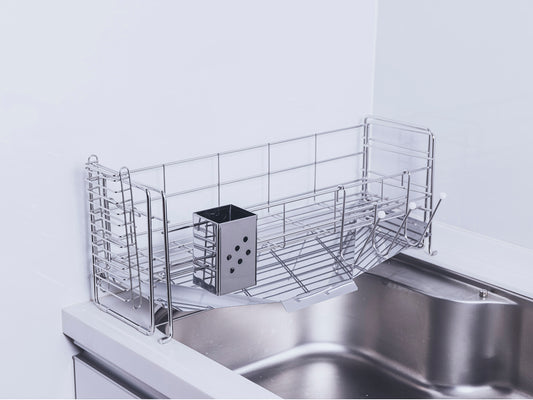 スライド水切りラック 1段 ステンレス仕様