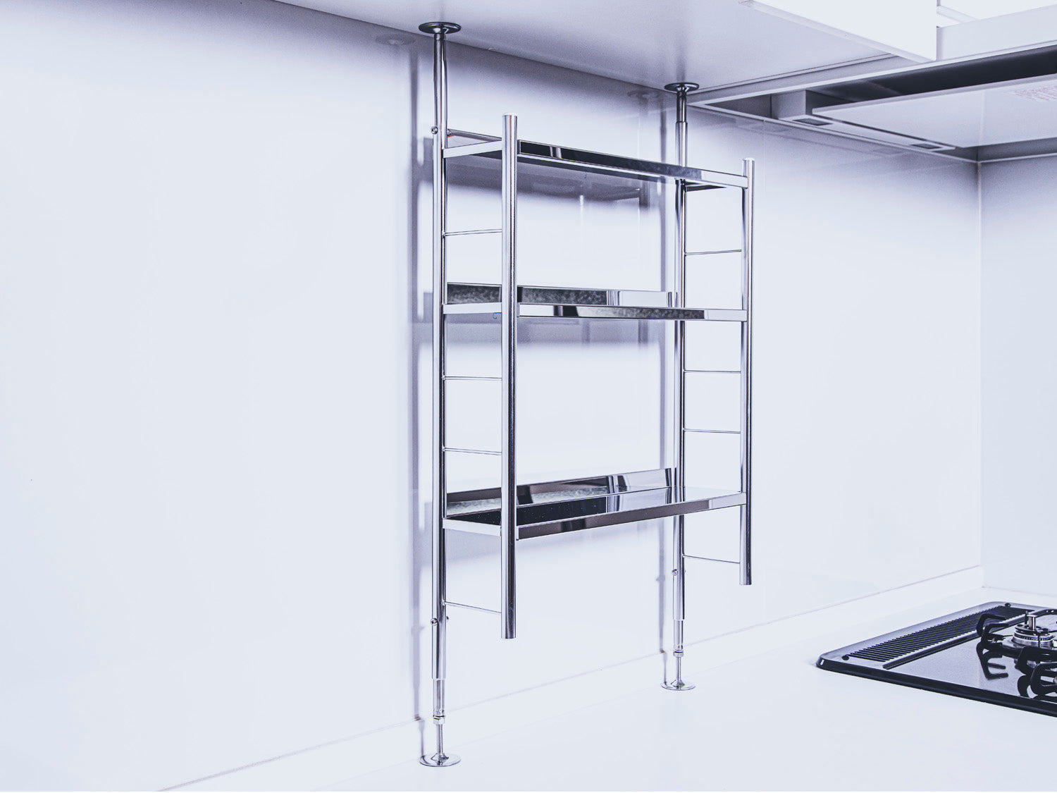 突っ張り式 調味ラック ステンレス仕様 – 燕三条水切り直販店 TUBASAN