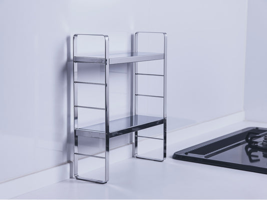 伸縮式 調味料ラック スリムタイプ ステンレス仕様